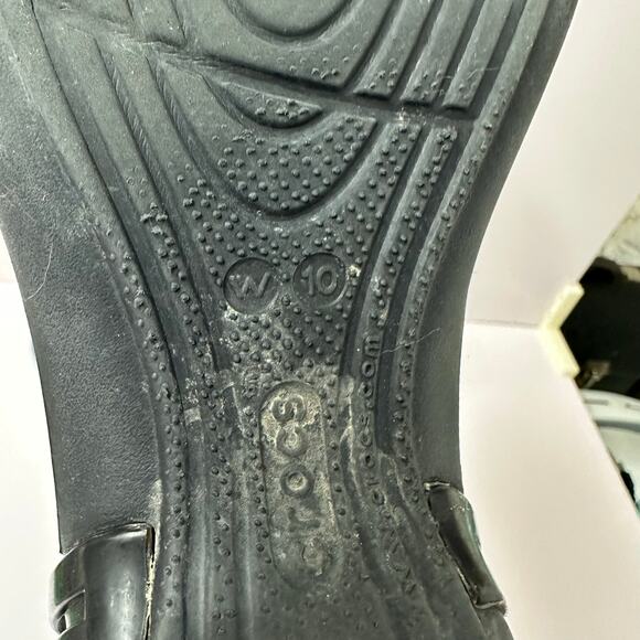 Crocs Isabella t-strap jelly comfort sandal in black women's size 10 - Picture 12 of 13